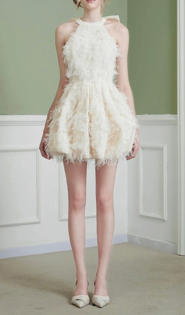 Jasmine Pearl White Mini Dress
