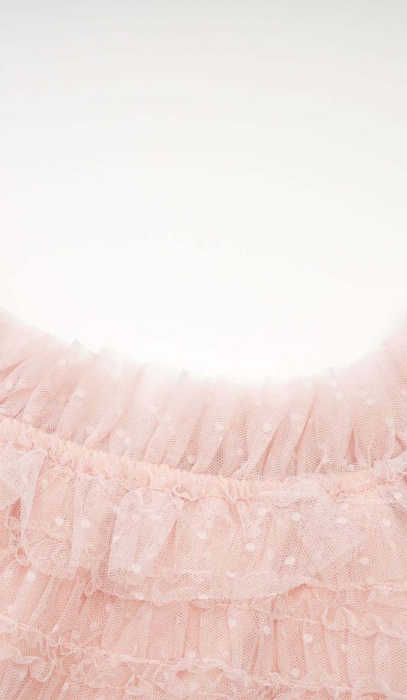 RUFFLE OFF SHOULDER TIERED MIDI DRESS IN PINK- STYLE OF CB - DRESSES ... RUFFLE OFF SHOULDER TIERED MIDI DRESS IN PINK- STYLE OF CB - DRESSES ...