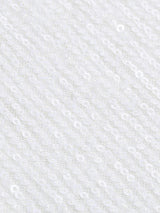 OSTRICH HAIR DECORATIVE BANDEAU MAXIC DRESS IN WHITE