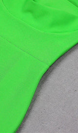 STRAPLESS BANDAGE MIDI DRESS IN GREEN Dresses styleofcb 