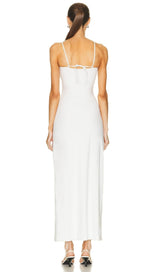 CUT OUT MAXI DRESS IN WHITE
