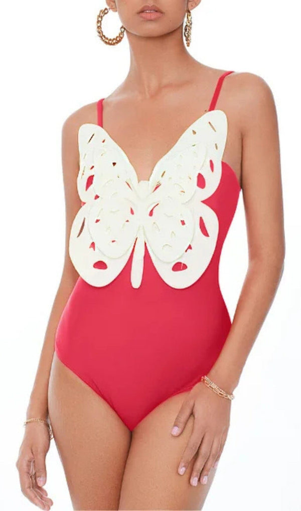 3D BUTTERFLY GRADIENT ONE PIECE SWIMSUIT styleofcb 