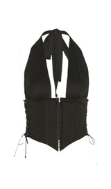 A small vest with a halter hook. ohmogo BLACK S 