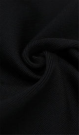 BLACK BANDAGE DRESS