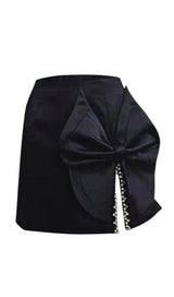 BLACK CRYSTAL BOW SKIRT Skirts styleofcb S BLACK 