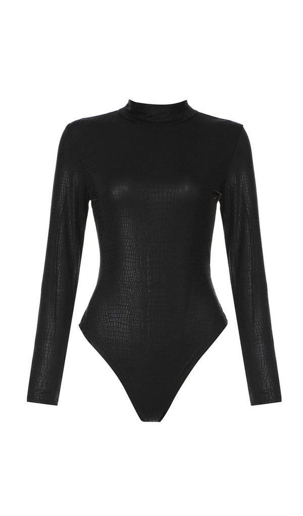 BLACK GRAIN BODYSUIT bodysuit styleofcb 