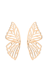 Hollow butterfly alloy earrings styleofcb GOLD 