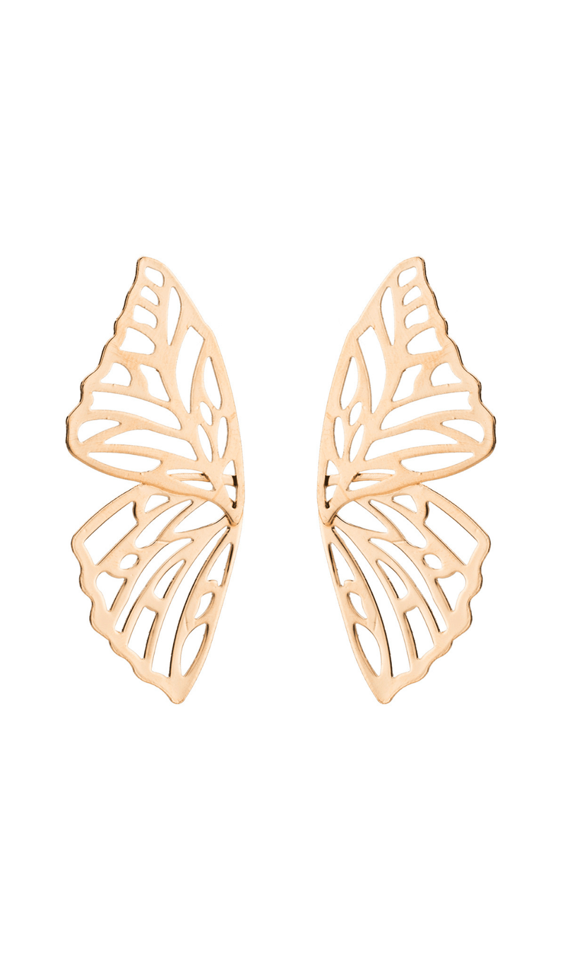 Hollow butterfly alloy earrings styleofcb GOLD 