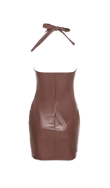Hollow leather skirt. styleofcb 