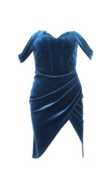 Korean velvet slit dress styleofcb 