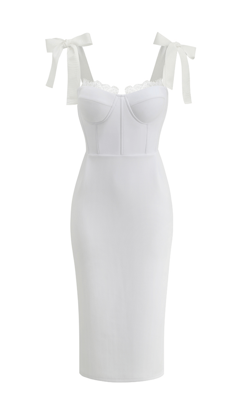 Lace suspender elegant dress styleofcb WHITE XS 
