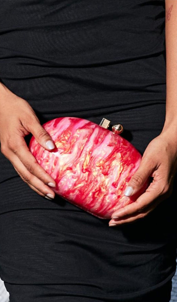 PEARLESCENT ACRYLIC CLUTCH Bags Oh CICI 