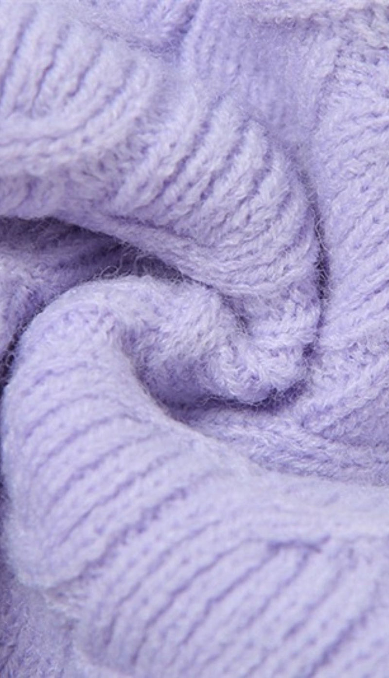 Low-cut knit short sweater styleofcb 