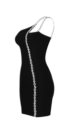 One-shoulder long chain dress styleofcb 