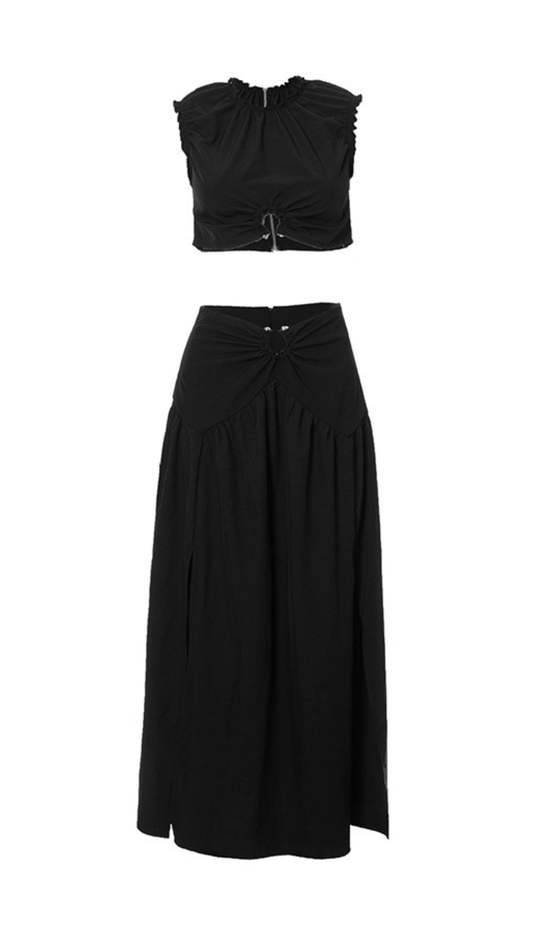 Slim long skirt suit styleofcb BLACK S 